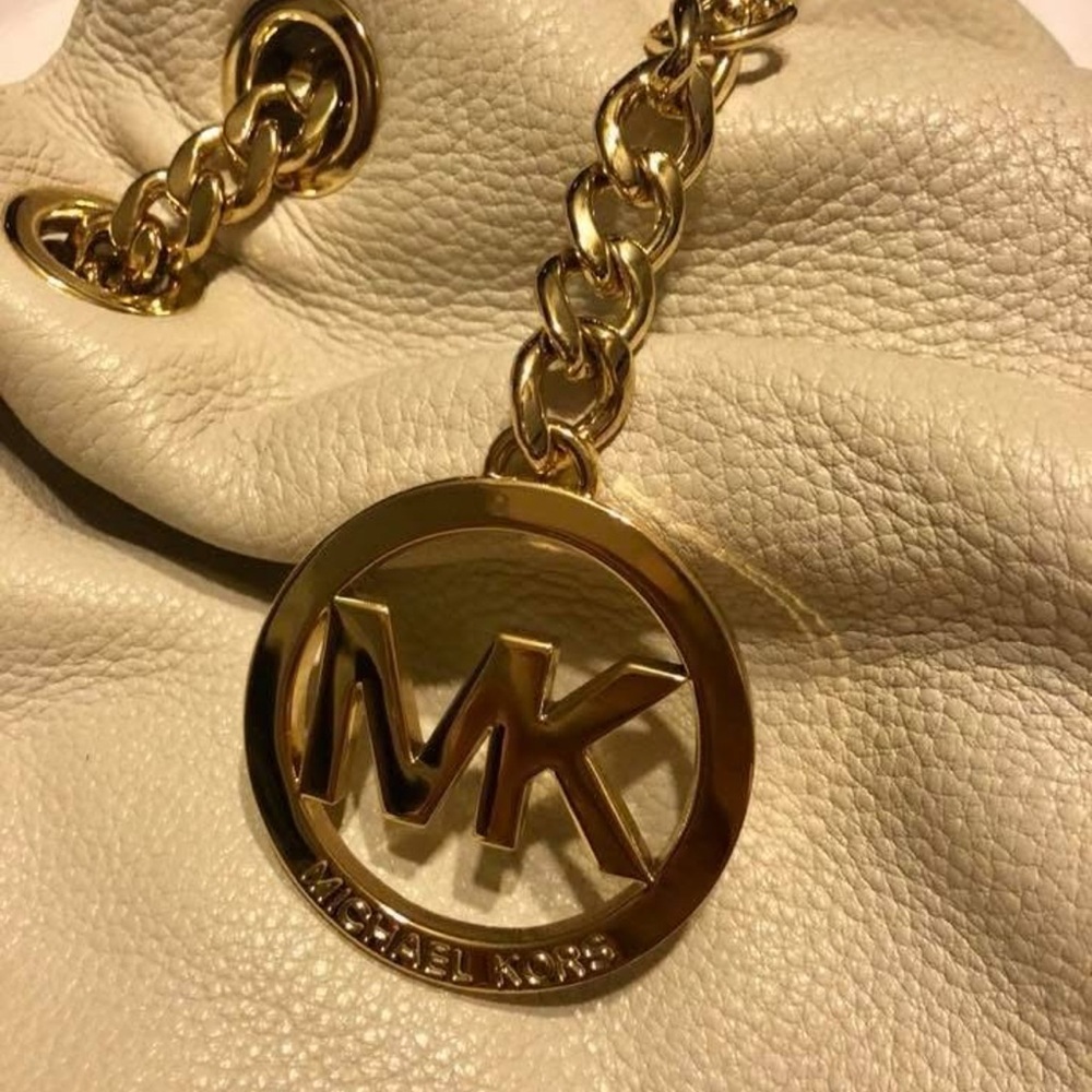 Michael Kors Cream and Gold purse - Picture 3 of 5
